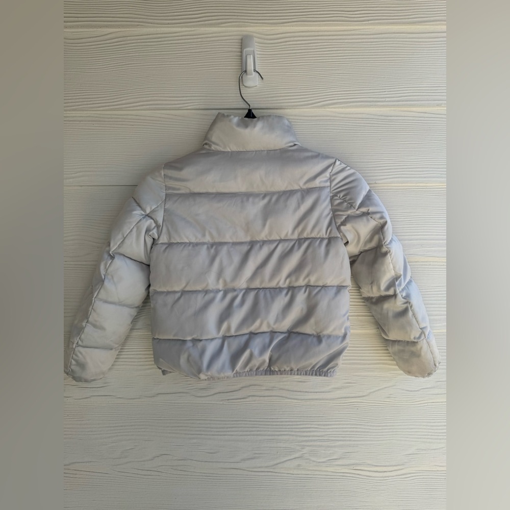 Emporio Armani girls 8A white/ Black Stripes puffer coat Girls - Picture 12 of 13